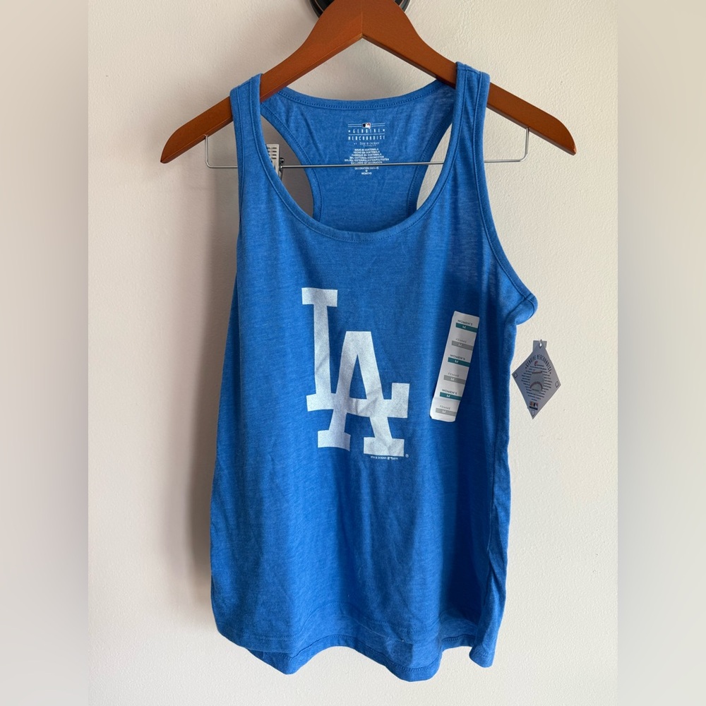 Blue LA Tank Top nwt womens med  Los Angeles dodgers